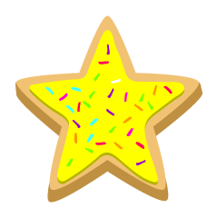 Yellow Star Cookie