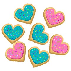 Cute Love Cookies