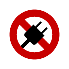 No Power Supply Sign