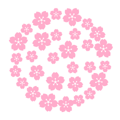 Simple Cherry Blossom Circle