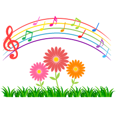 Flowers and Music Tone
